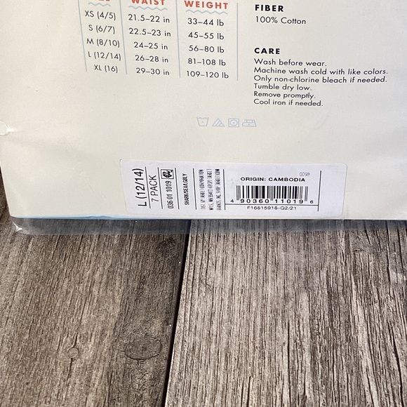 Cat & Jack Boxer Briefs Underwear 7 Pack L 12/14 Shark Pattern - Picture 6 of 6